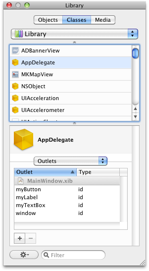 AppDelegate outlets