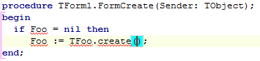 The cursor is left in a sensible spot