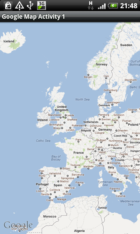 Our first Google map app